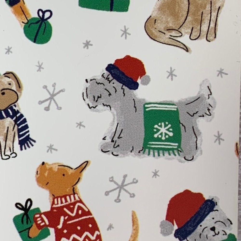 Envogue Holiday Throw Dogs in Winter Gear NWT